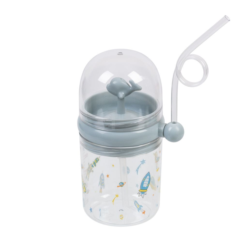 Бутылка пластиковая 260 мл, 8х8х15 см, №01 голубой, Lol&Pop LLP-007