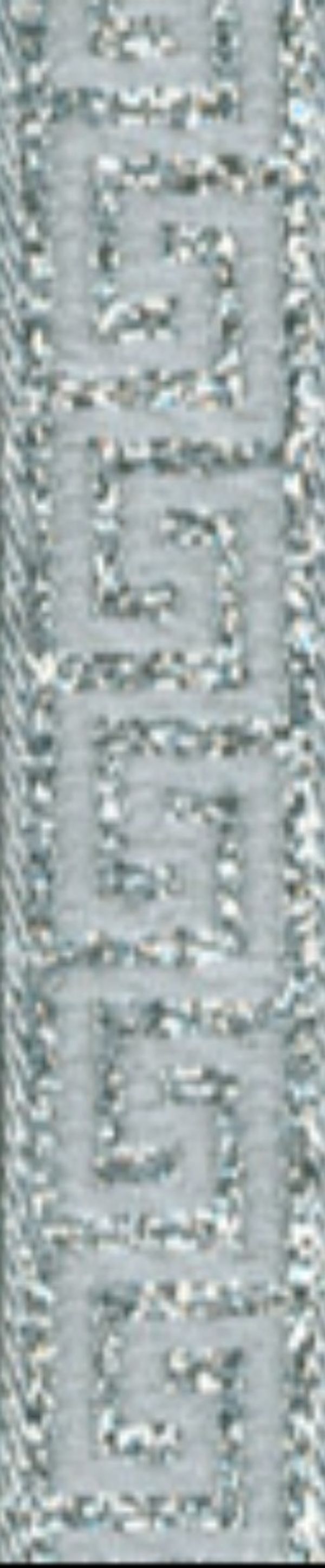 Лента (тесьма) жаккардовая 16.0 мм / 10±0.5 метров, серебро, Gamma TRJ-03