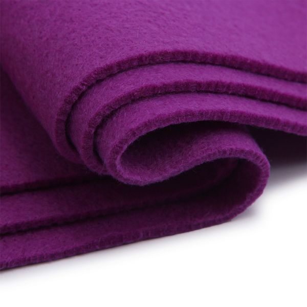 Фетр листовой мягкий 3.0 мм, 400гр, 20х30см, 3 штук Astra&Craft (AF880 фиолетовый)