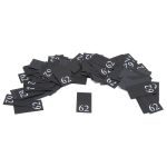 Этикетка-размерник 10х20мм, 100 шт/упак, черный фон/белый шрифт (MN) (62)