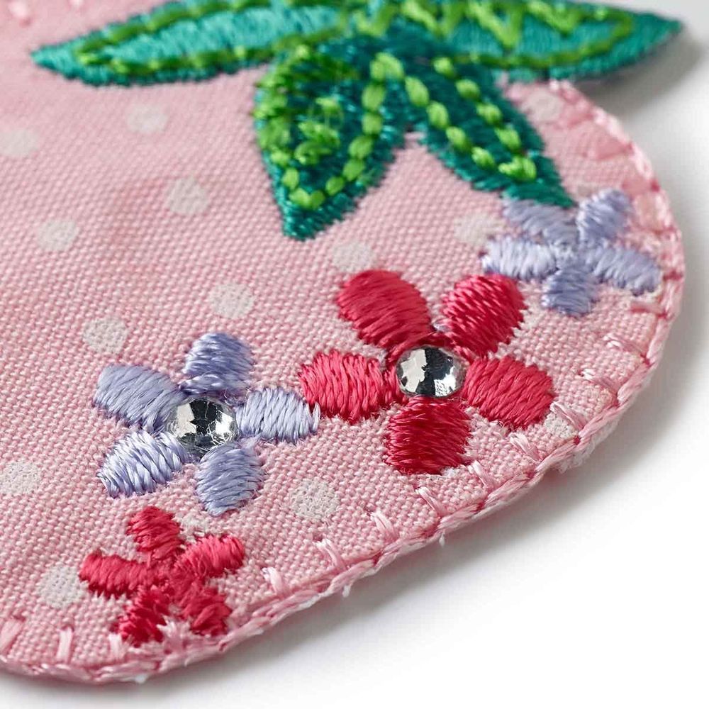 Термоаппликация "Клубника розовая с цветами" 1шт, Prym