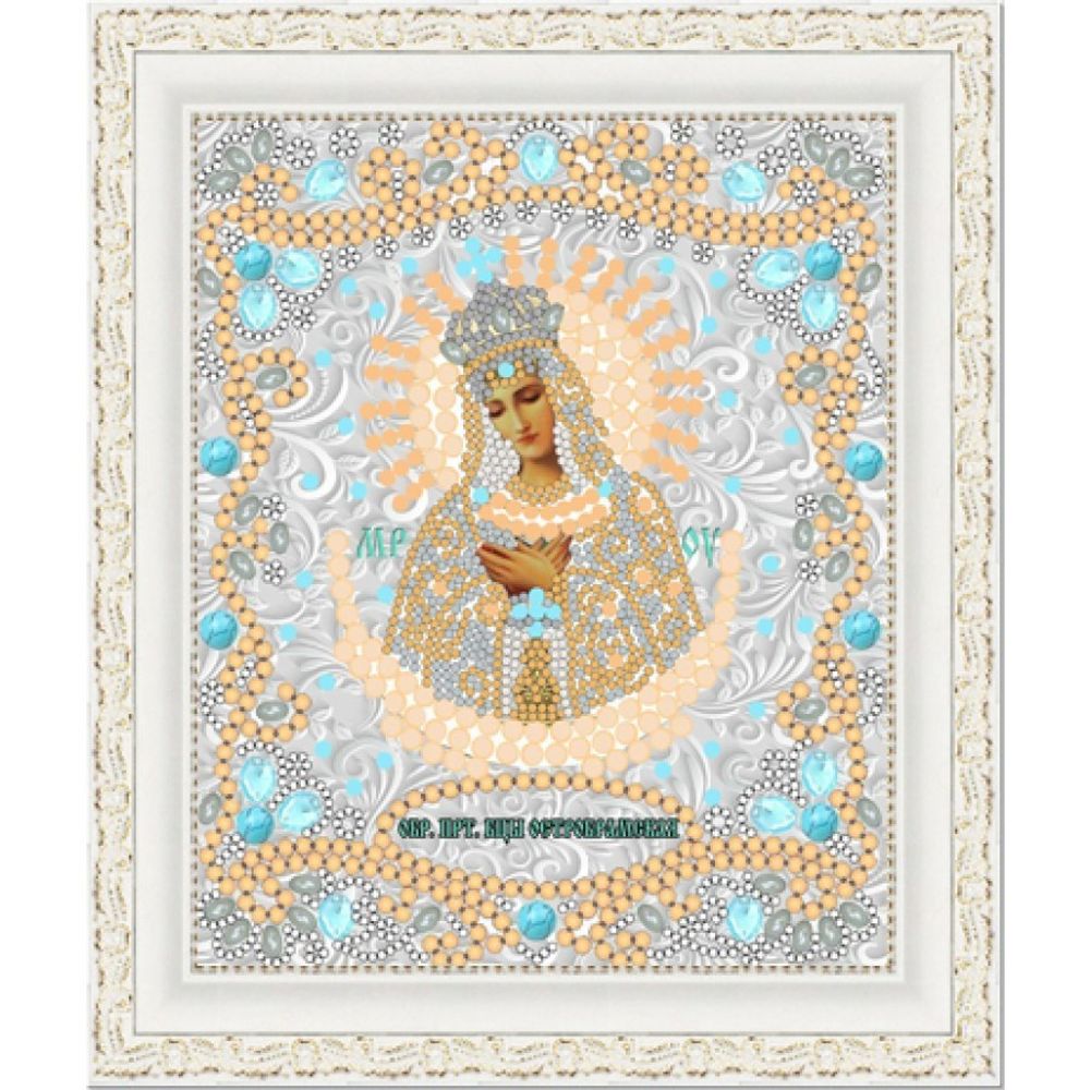 Рисунок для вышивания бисером Конек (ткань), 7123 Богородица Остробрамская 15х18 см