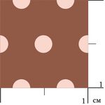 Ткань для пэчворка Peppy Бабушкин сундучок, отрез 50х55 см, 140 г/м², БС-11 кр.горох коричневый, Peppy
