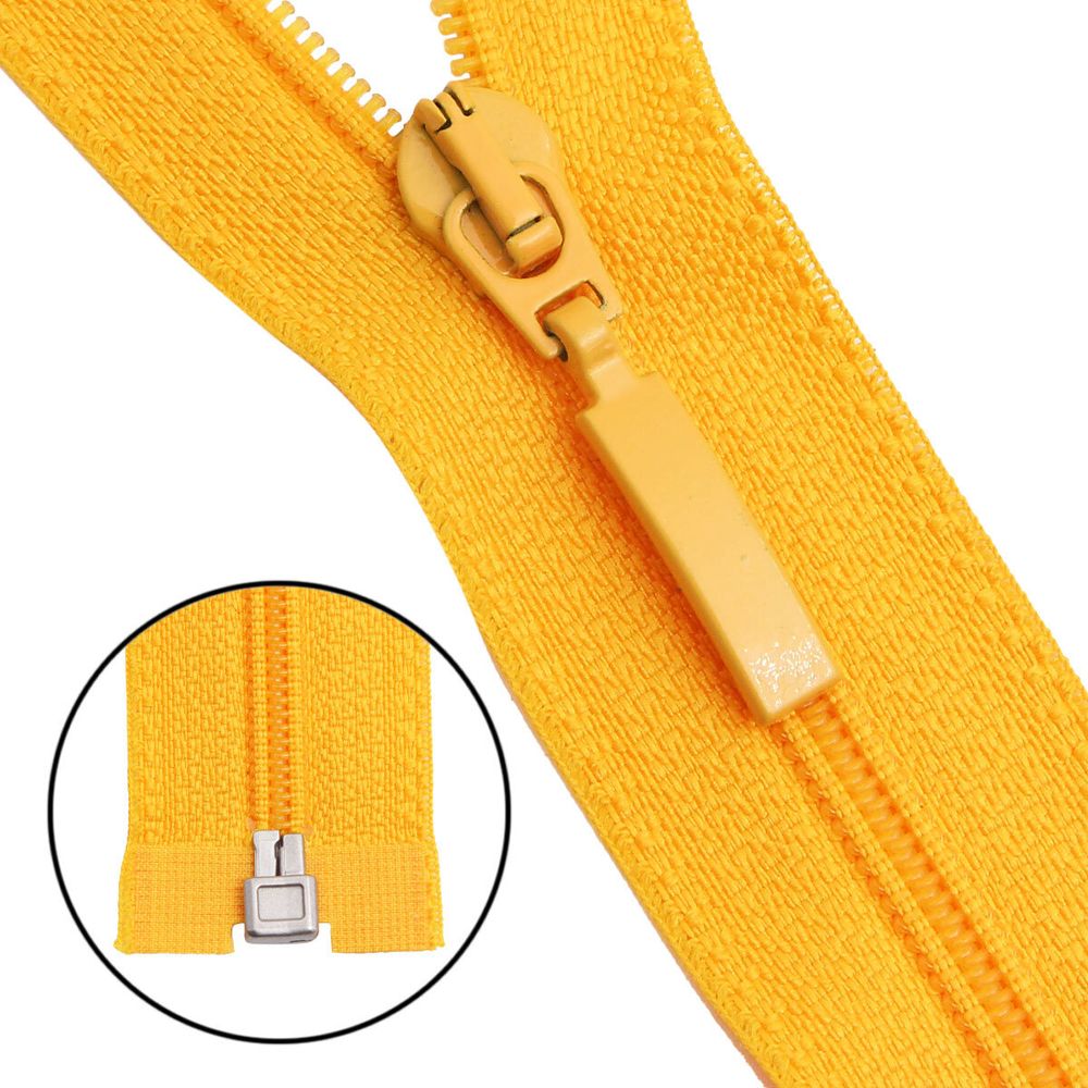 Молния спираль (витая) Arta Т5 (5 мм) 1 зам., разъем., 40 см, цв. 506 желтый, уп.5 шт