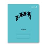 Тетрадь ученическая школьная, A5 18 л. на скобе 65 г/м², белизна 100% 20 шт клетка, 01416 В движении, Светоч Т75