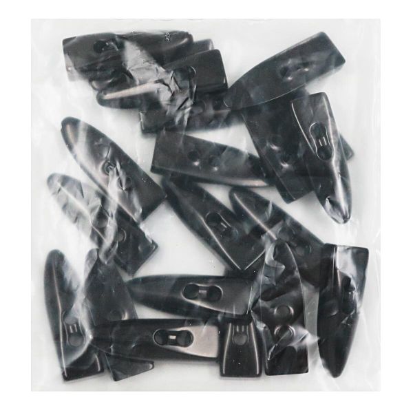 Пуговицы 2 прокола (3.02-1344-46) (черный), Б28, 20 шт