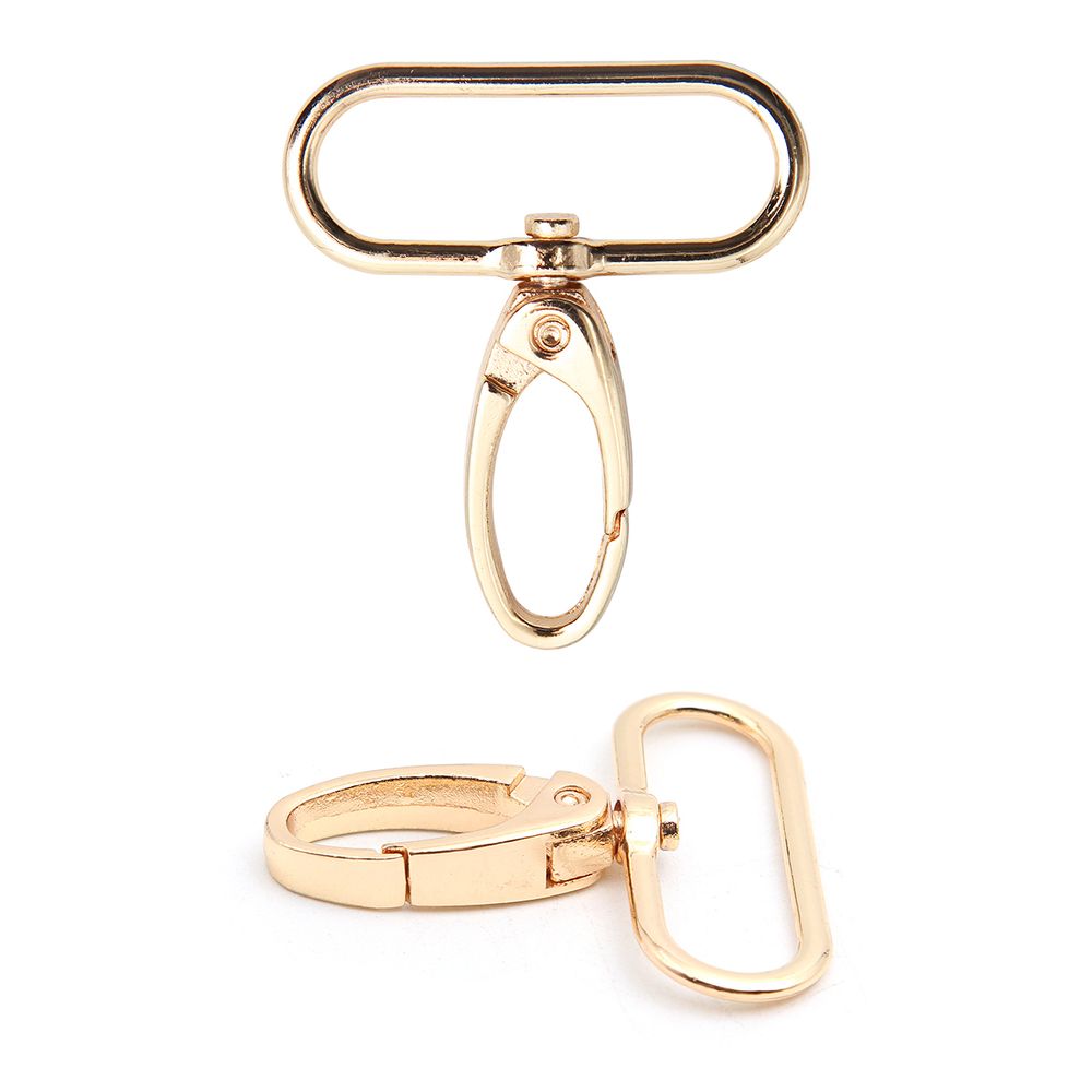 Карабин металл 38.0 мм (49х44 мм), золото цв.02, ГУ12849, 4 шт