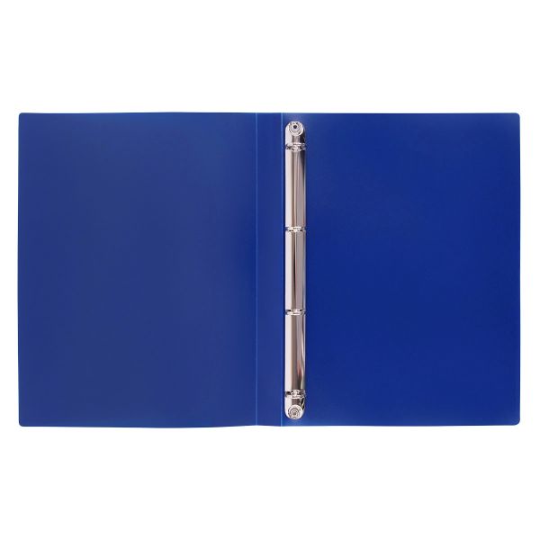 Папка на 4 О-кольцах A4 700 мкм 25 мм, волокно, 4 шт, d-17 мм, синий new EC211430002, Expert Complete