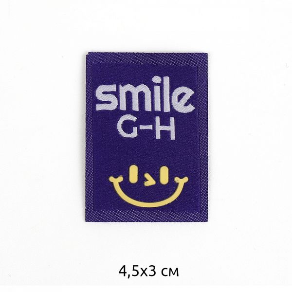 Аппликации пришивные 2410 Smile 4,5х3см, фиолетовый, 20 шт