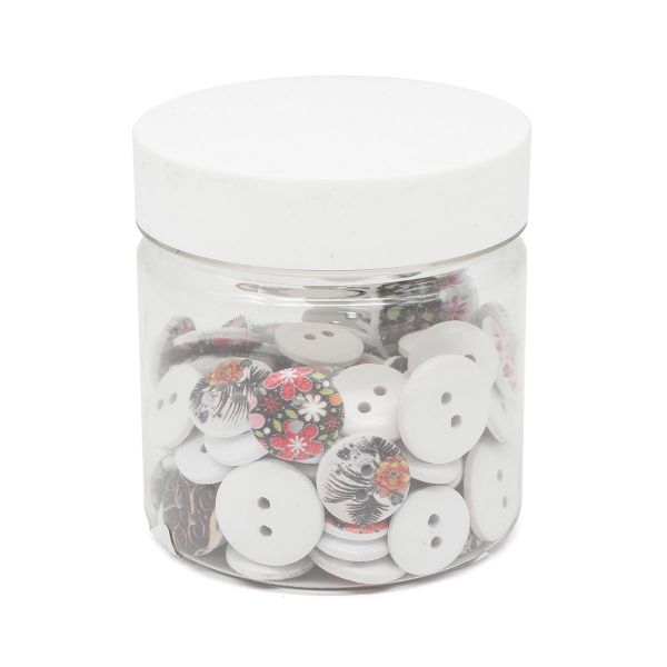 Украшения декоративные пуговицы деревянные Ассорти №4,15-18 мм, 100 шт