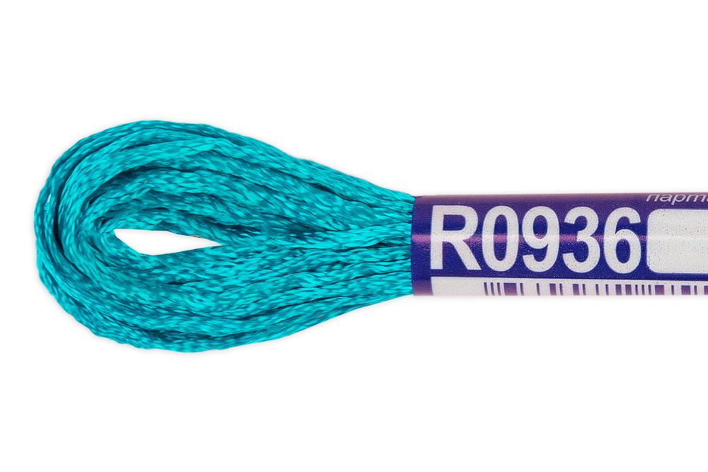 Мулине Gamma вискоза 100%, цв.R0936 т.голубой, 12 мотков по 8 метров