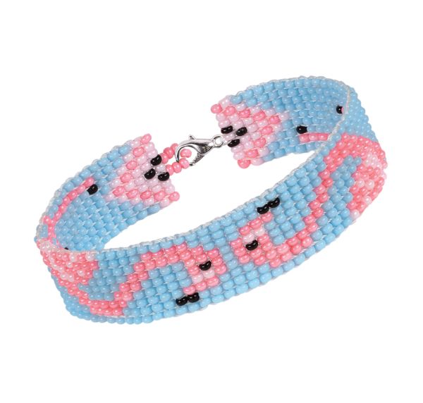 Набор для бисероплетения 11-006 Браслет. Фламинго, 2 см, Klart 11-006