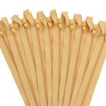 Молния спираль (витая) брючная Т3 (3 мм) 1 зам., н/раз., 20 см, автомат, желт, 30121, 10 шт