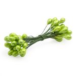 Тычинки для искусственных цветов 0,5х6см, вес 10гр. (4 салатовый), AR561