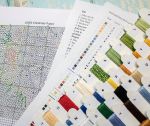 Набор для вышивания нитками LetiStitch, Рождественский щенок, 26х26 см
