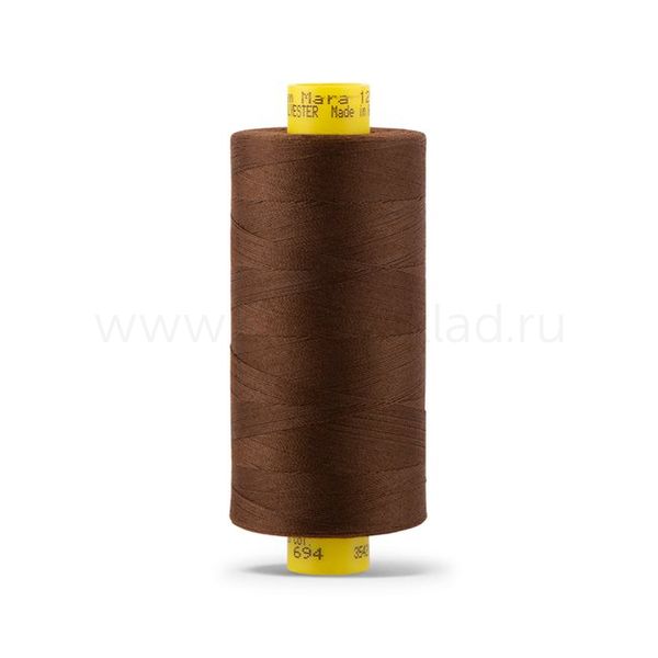 Нитка универсальная Gutermann Mara 120/2, 1000 м, 700207, 694 кофейный, 1 катушка