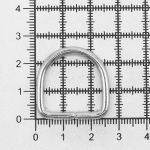 Полукольцо сварное металл внутр. 20 мм (внешн. 26х26 мм, ⌀3 мм), 20 шт, никель