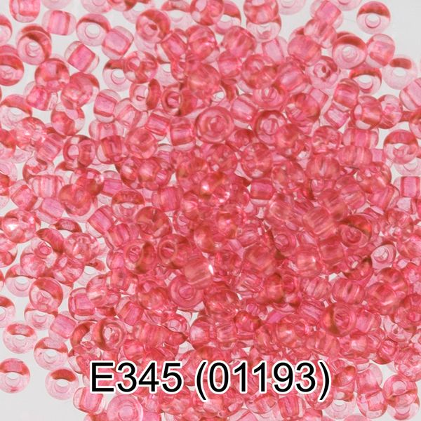 Бисер Gamma 10/0 (2.3 мм), 150 г (10х5 г), E345 розовый, 01193, круглый 5