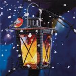 Алмазная (кристальная) мозаика Фрея, постер Фонарь, 30х30 см