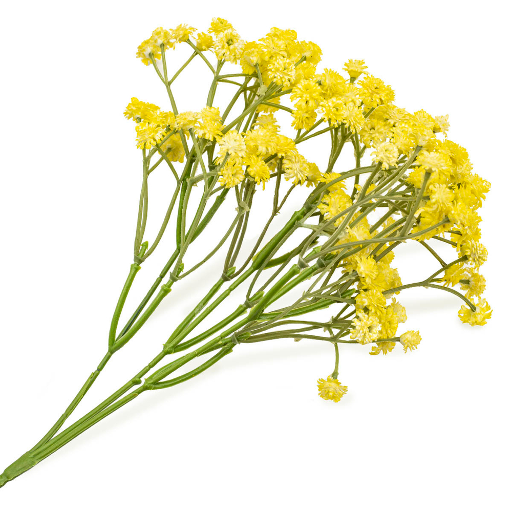 Цветы искусственные Гипсофилы, 63см, A Желтый