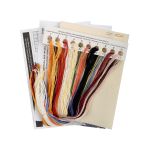 Набор для вышивания нитками Klart, Аккорды для гитары, 23.5х16.5 см