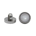 Пуговицы на ножке 16L=10 мм, (Nickel (никель)), 36 шт