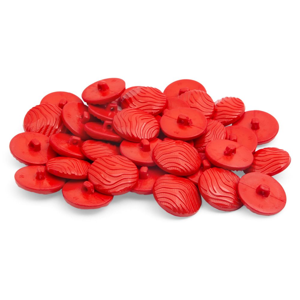 Пуговицы на ножке 28 мм (18-1664 красный), 36 шт