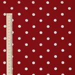 Штапель в горошек 90 г/м², 145 см / 2 метра, TBY.Vidt.07 цв.красный