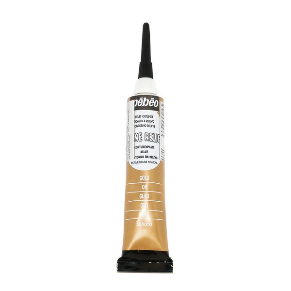Краска рельефная Cerne relief 20 мл, 773000 золото, Pebeo