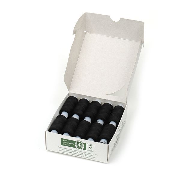 Нитки армированные ПНК им.Кирова 44ЛХ, бытовые, 200 м / 20 кат., 6818 черный