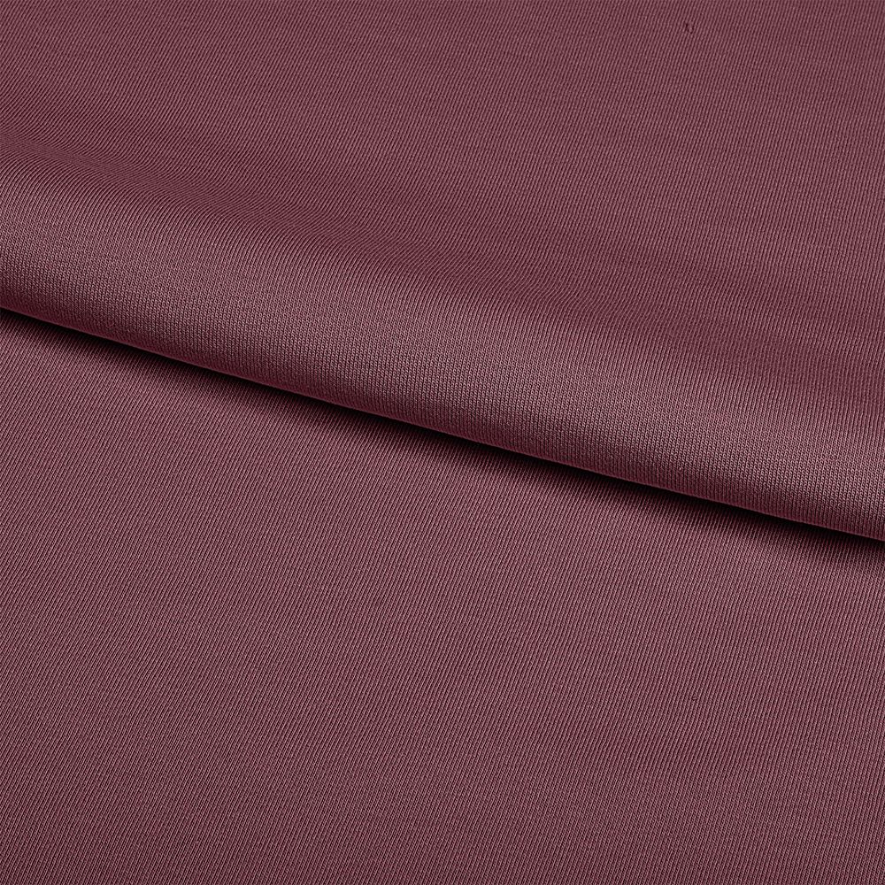 Футер 3-нитка петля гладкокрашеный диагональ 310 г/м², 65% х/б, 35% п/э, 180 см, цв. слива, 6м