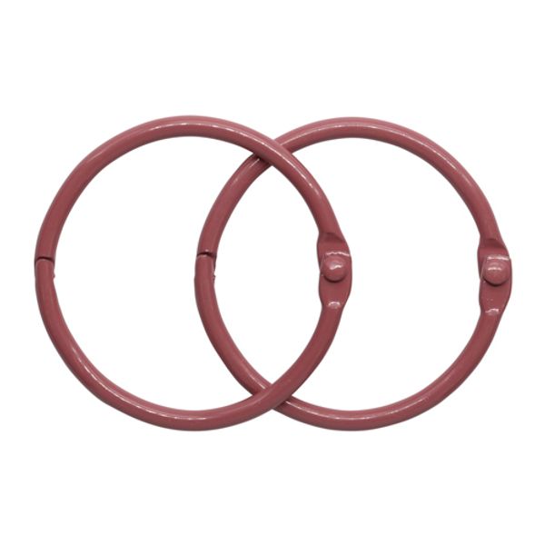 Кольца для альбомов 4см, уп/2 шт, темно-розовый