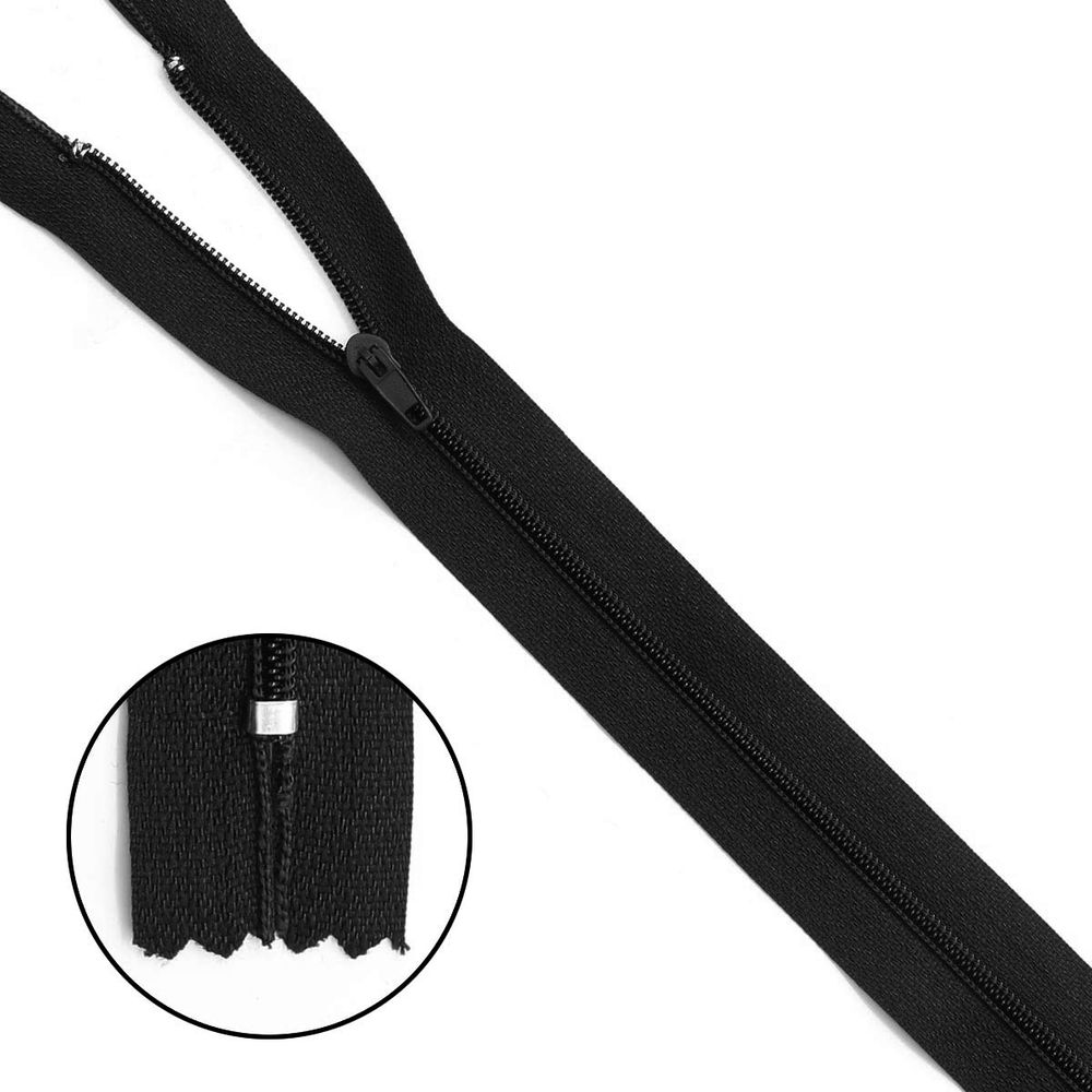 Молния спираль (витая) брючная Т3 (3 мм) 1 зам., н/раз., 20 см, п/автомат, 580 черный, 310 черный, 100 шт Молния спираль (витая) брючная Т3 (3 мм) 1 зам., н/раз., 20 см, п/автомат, 580 черный, 310 черный, 100 шт