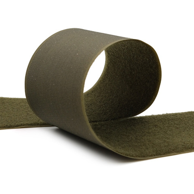 Лента контактная липучка (велкро) пришивная уп. 100 мм / 25 метров, оливковый, 121-20511/291, ПЕТЛЯ, качество "A"