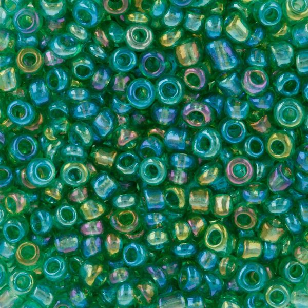 Бисер Zlatka 11/0, 6х20 г, /РП/, №0167В т.зеленый, GR