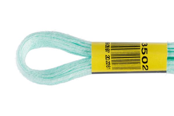 Мулине ПНК им.Кирова цв.3502 св. мята, Россия, 24 мотка по 8 метров