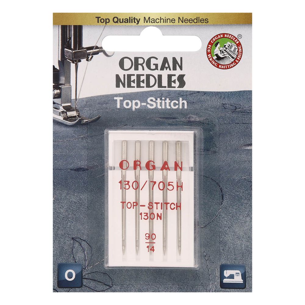 Иглы Organ TOP STITCH 5/90 Blister