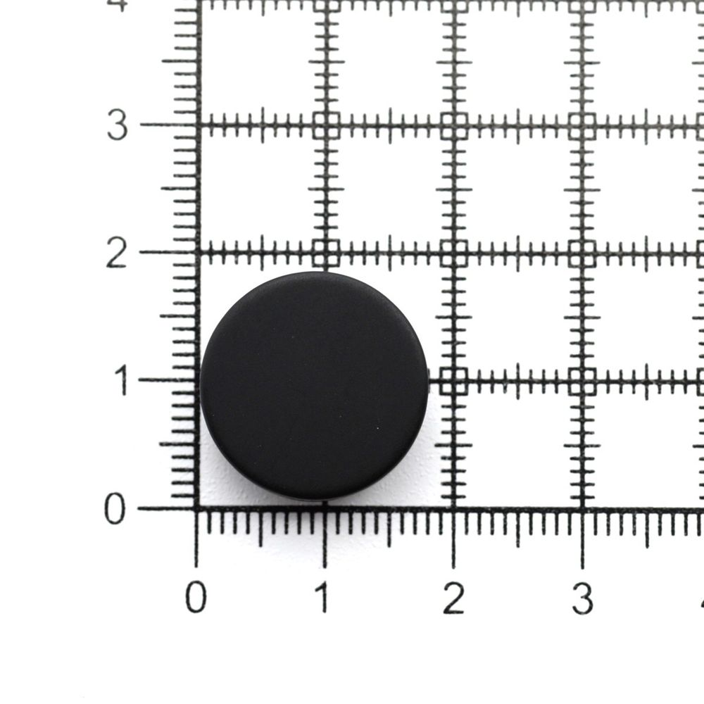Пуговицы на ножке 28L (18мм), пластик (Black (черный матовый)), 72 шт, CN K-33