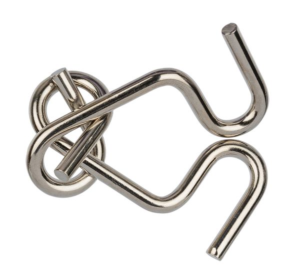 Головоломка металлическая, 1 шт, Крючки 2 элемента, Delfbrick DLM-18