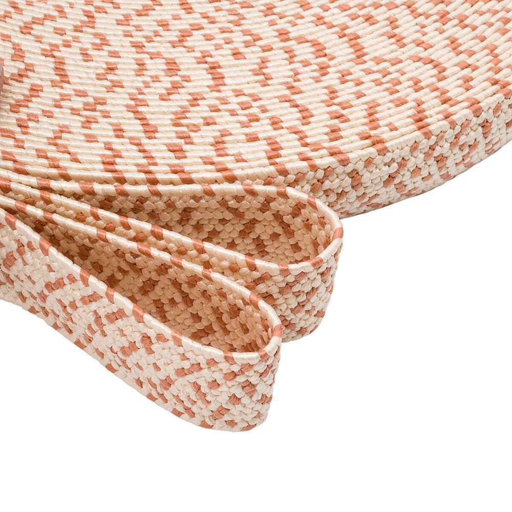 Стропа (ременная лента) 40 мм / 45.72 метра, [48.20 г/пог.м], с принтом эластичная, ZH821 бежевый/коричневый, 3Al294