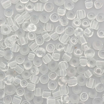 Бисер Astra&Craft 6/0 (4.1 мм), 150 г (10х15 г), цв. 1 белый/прозрачный
