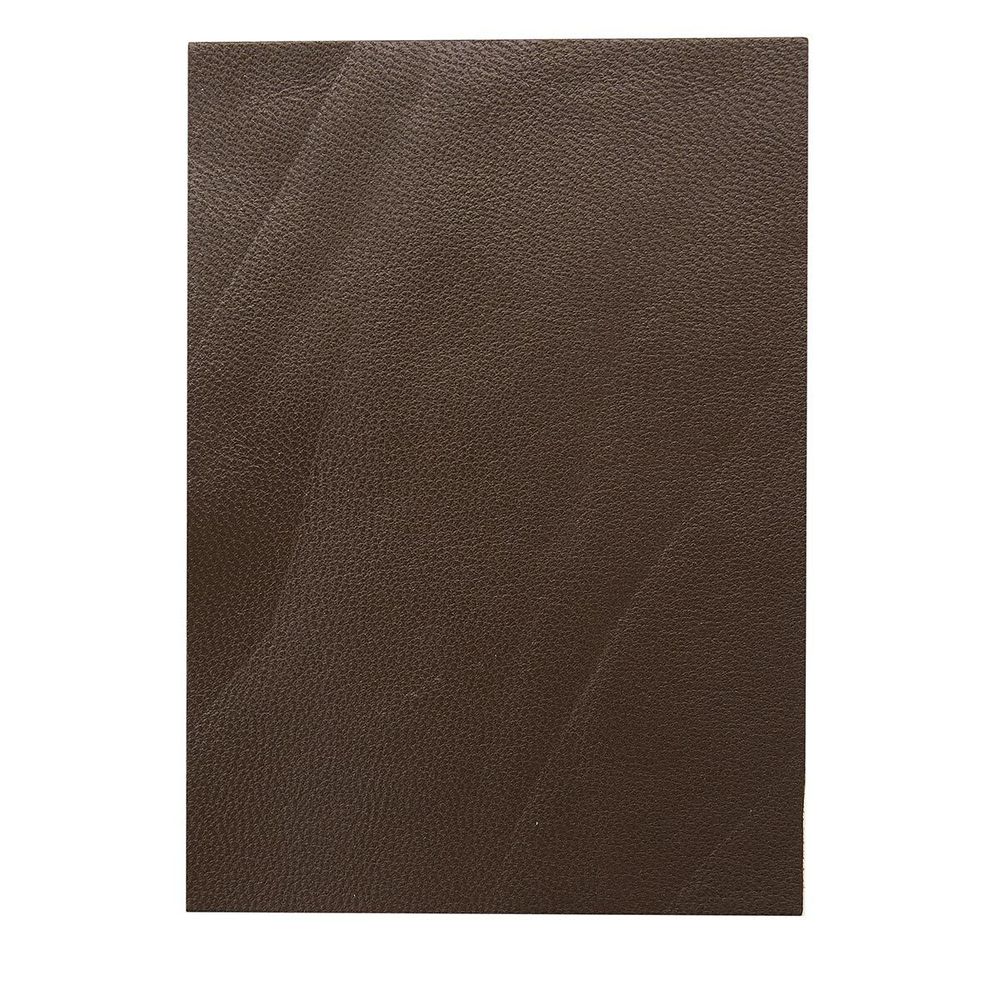 Кожа натуральная в листах А6 (10,5*14,8см), 100% кожа (03 темно-коричневый) 402