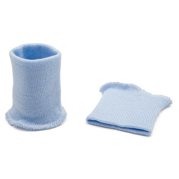Манжеты трикотажные 8.0х9.5 см, 1 пара, средней плотности 14 кл, 1х1, в-84 кристально-голубой