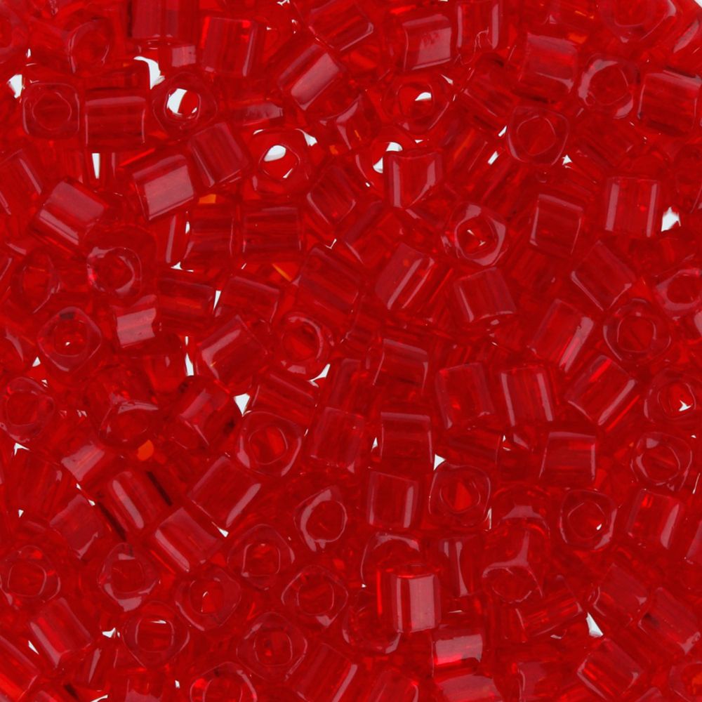Бисер Toho Cube 1 (1.5 мм), 25 г (5х5 г), 0005C гранатовый