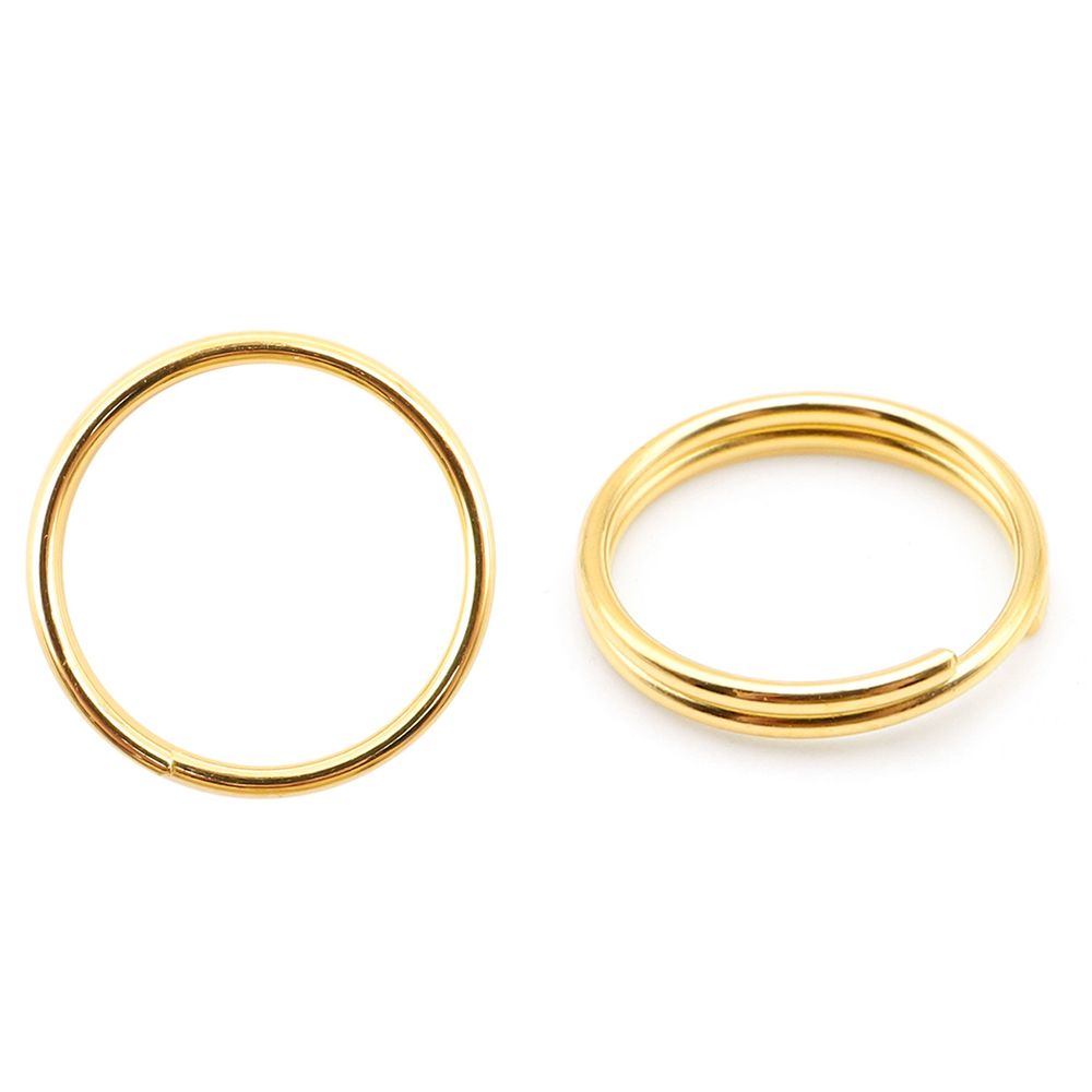 Кольцо соединительное двойное, 10мм, 50шт/упак, 4AR257/258 Astra&amp;Craft, яркое золото