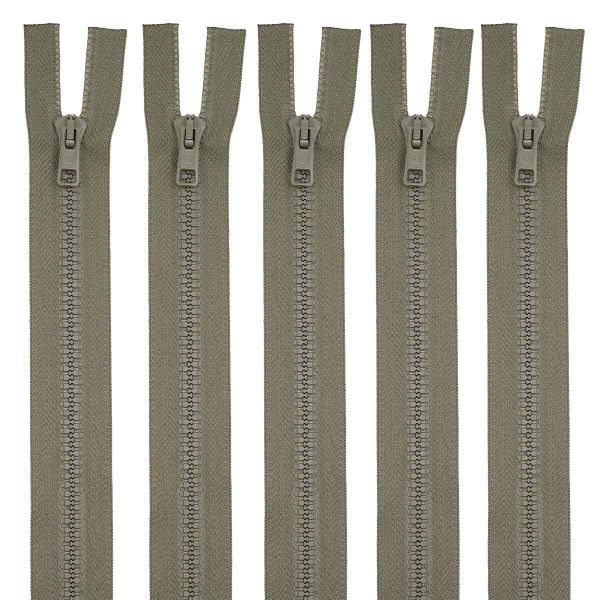 Молния трактор Arta Т6 (6 мм) 2 зам., разъем., 80 см, цв. 110 фисташковый, уп.5 шт