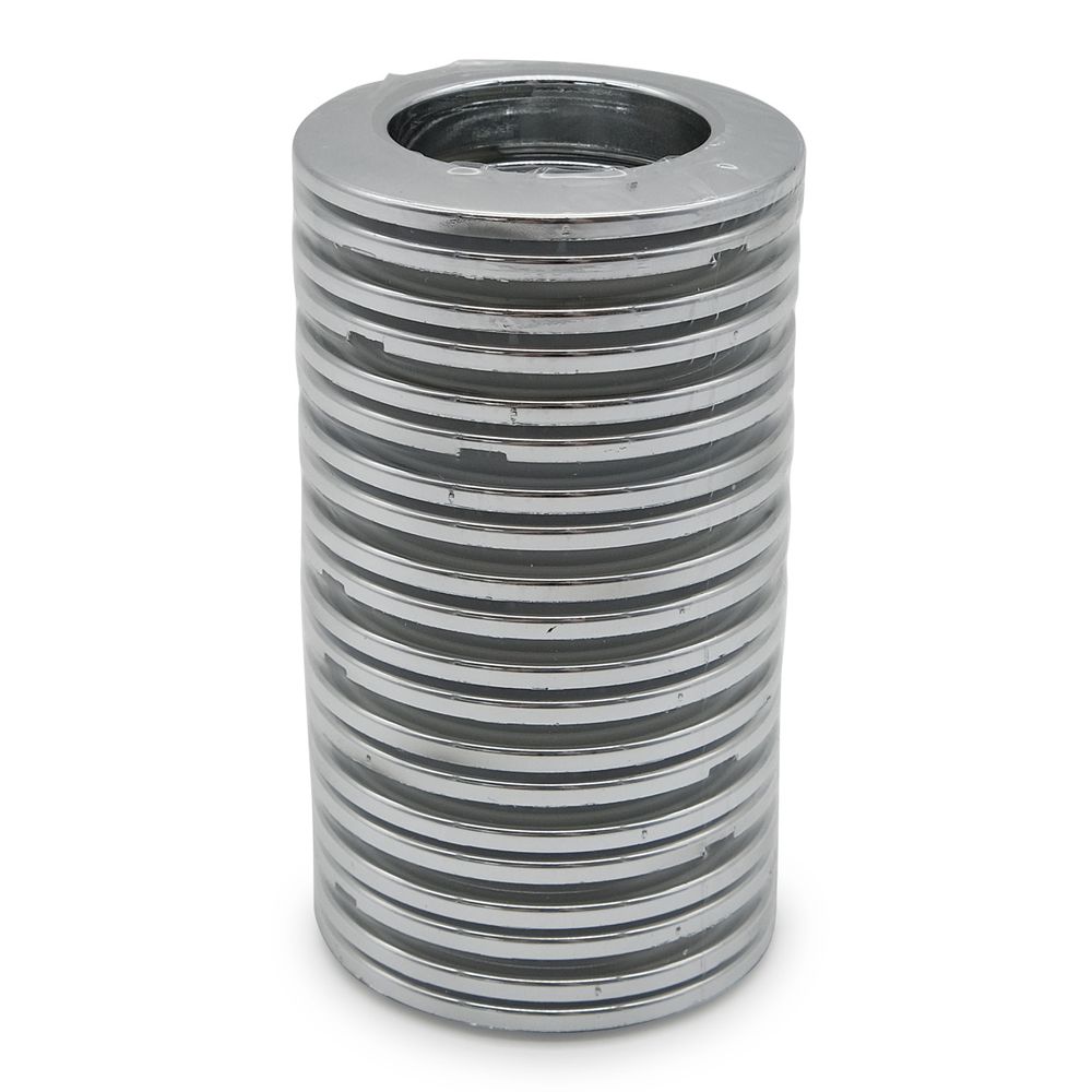 Люверсы шторные ⌀35 мм, с многоуровневым замком цвет № 1 серебро, 10 шт