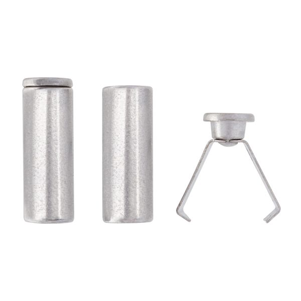 Наконечник для шнура металл 15.9х6 мм, отв.4.2 мм, 50 шт, матовый серебристый, MNK05