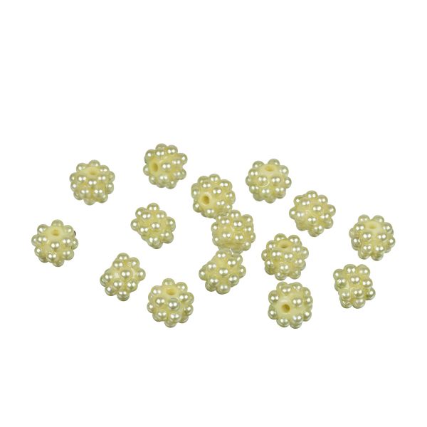 Бусины пластик ⌀10 мм, 15 шт, /РП/, №16 св.зеленый, Zlatka BWS-10