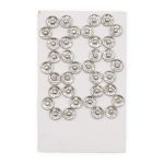 Кнопка пришивная металл ⌀12.0 мм, никель, 36 шт